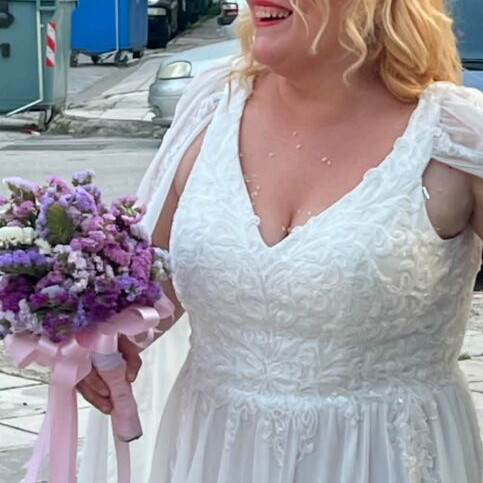 Rich Girl Boudoir wedding dress, size XL, white