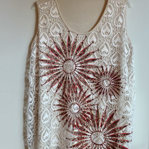 Women's beige blouse XL