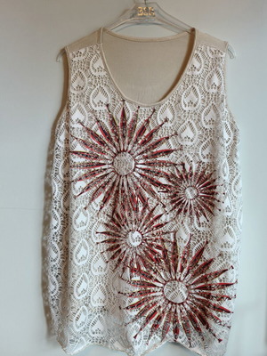 Women's beige blouse XL