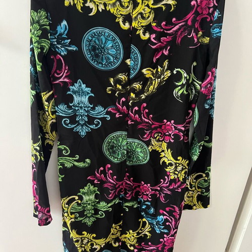 Versace Jeans Couture Shift dress new, black with print, size M