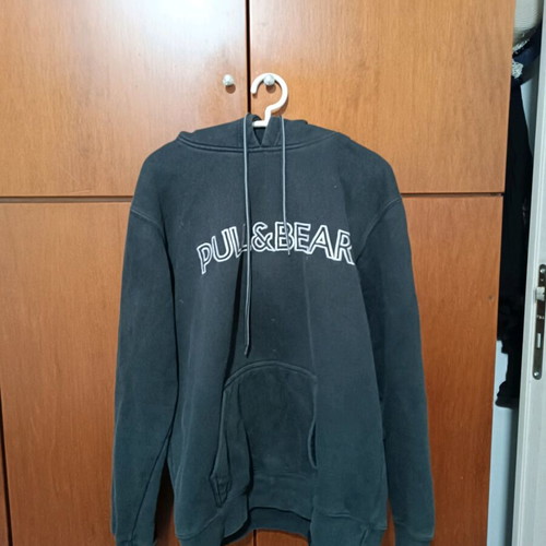 Pull&Bear black hoodie like new with drawstrings, size S