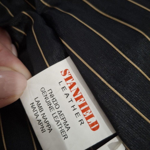 Stanfield leather jacket, black, size XL