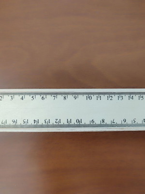 Wooden pencil case with ruler like new