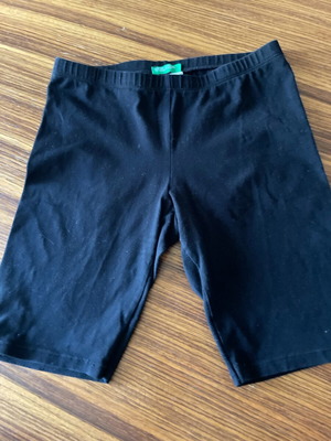 Ποδηλατικό σορτς βαμβακερό Benetton για 10-11 ετών, νέο, μαύρο