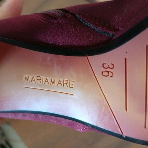 Mariamare heels new, size 36, 7.5 cm heel, burgundy