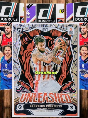 Κάρτα Unleashed Press Proof Printezis Olympiacos Donruss Euroleague 2024-25 καινούργιο