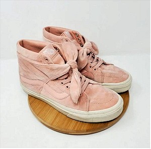Vans Sk8-Hi Pink Velvet Bow Knot Sneakers