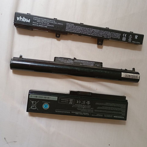 Laptop batteries used compatible with ASUS, Dell, HP models