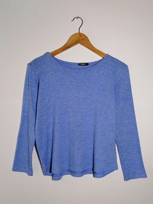 Colloseum long-sleeve blouse used, size S, blue