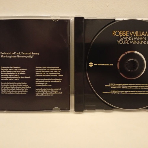 Robbie Williams Swing When You're Winning CD album used, jazz