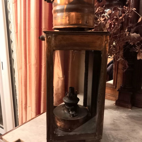 Nautical lantern used, old brass