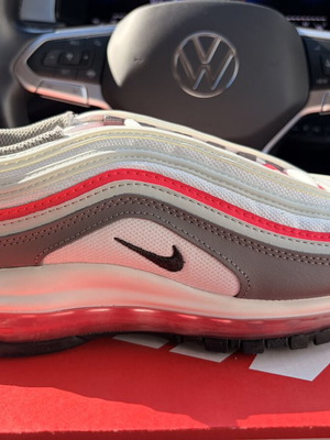 Nike Air Max 97 sport shoes, size 39, white and grey
