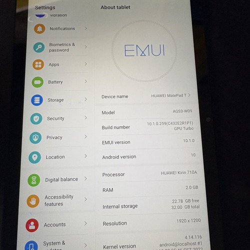 Huawei tablet