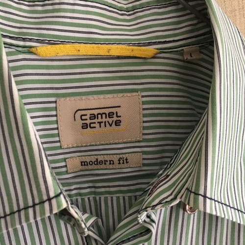 Camel Active striped shirt size L like new, 100% cotton