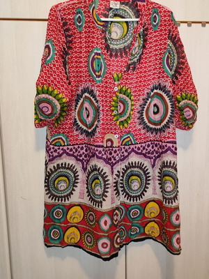 Vintage boho πουκαμίσα σαν καινούργιο, πολύχρωμη, one size