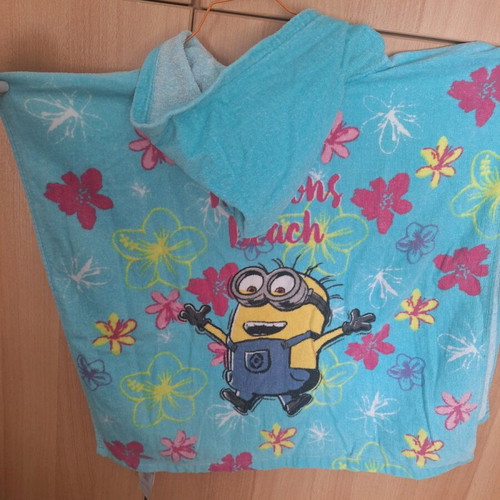 Minion Kids' Poncho Towel Age 2-5 Unisex Like New