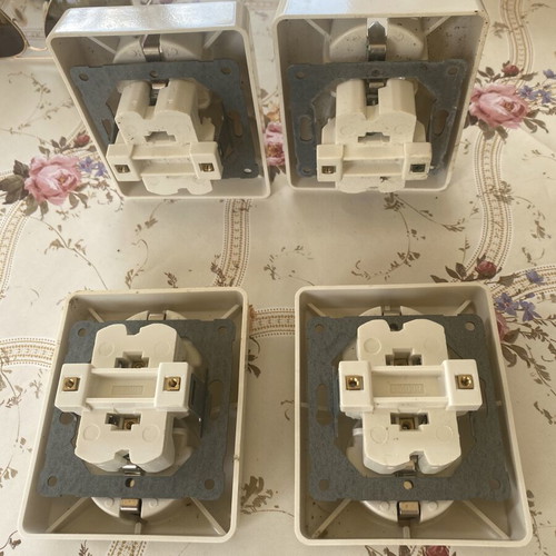 GIRA Schuko sockets, set of 4