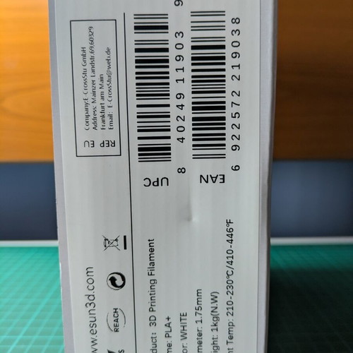 eSUN Filament PLA+ 1 kg for 3D printing, 1.75 mm diameter