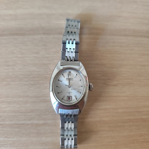 Seiko Automatic watch model 2205-7010 used, silver dial, 17 jewels