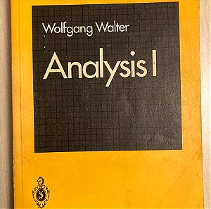 Analysis I by Wolfgang Walter