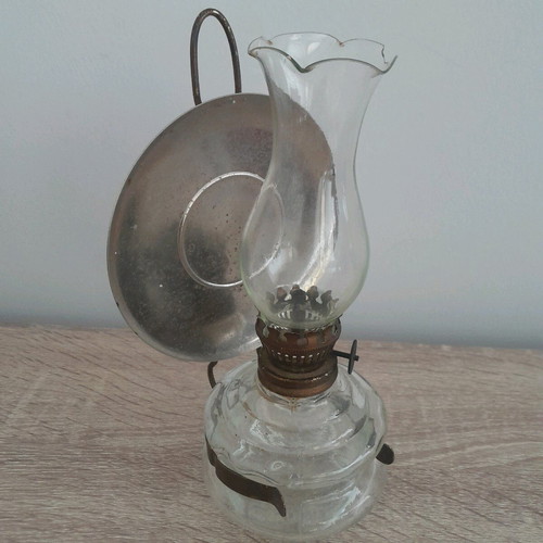 Oil lamp used with thick glass, size 7x19 cm