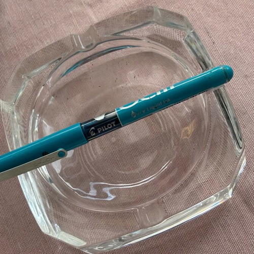 Glass Heavy Ashtray like new