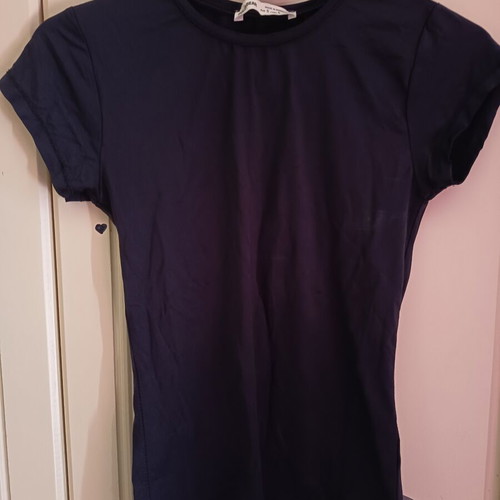 Pull & Bear set of two t-shirts and one bodysuit new, sizes XS and S, black and blue