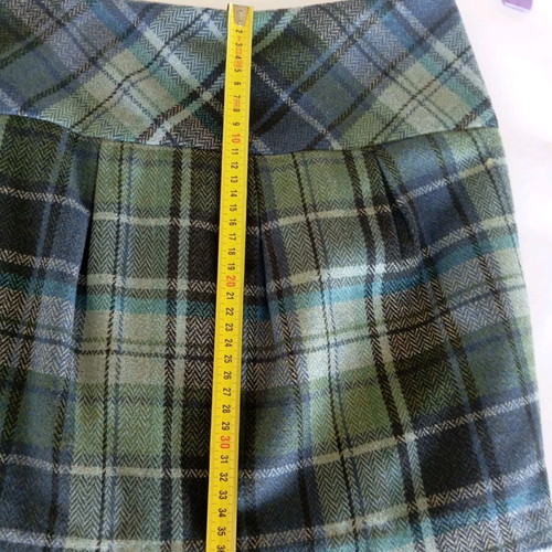 Sinequanone checked skirt like new, blue and turquoise, size large