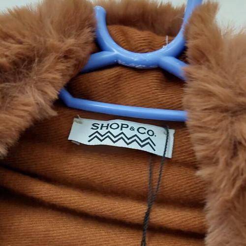 Shop And Co women's scarf with fur, new, brown