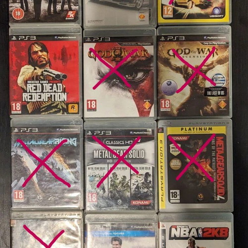 PlayStation 3 games used with manuals