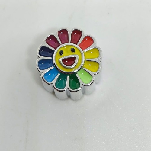 Rainbow Flower Sunshine Charm like new for bracelet with colorful enamel