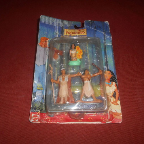 Pocahontas collectible figures 1994 Mattel used set