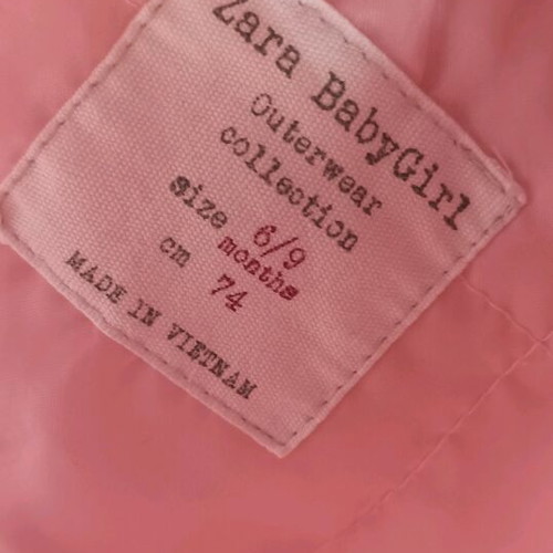 Zara baby girl children's jacket used with hood