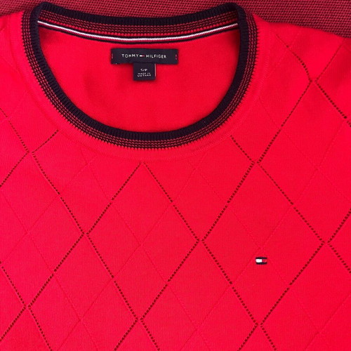 Tommy Hilfiger cotton blouse like new, blue and red, size small-medium