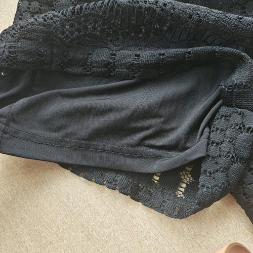 Anel shorts black like new, lace with lining size S