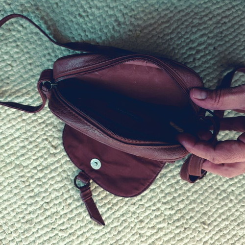 Women's crossbody bag brown like new in excellent condition