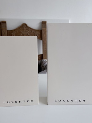Luxenter set of two promotional stands used