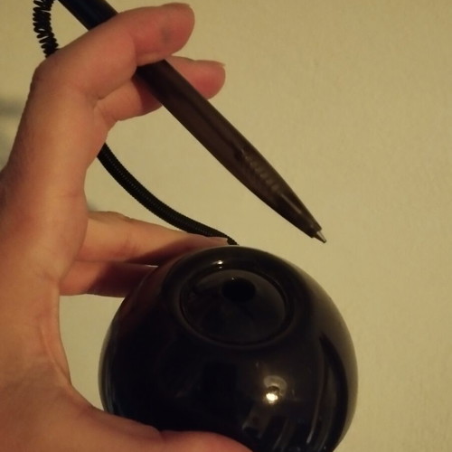 Desk pen with black base used