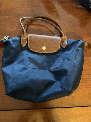 Τσάντα Longchamp σαν καινούργια, μπλε και καφέ