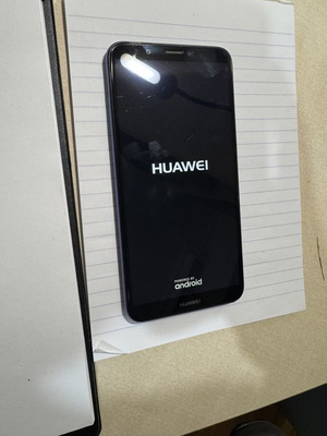 Huawei smartphone, fully functional, blue, Android