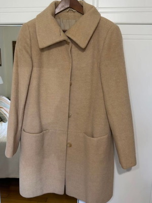 Marks & Spencer coat like new, wool mohair alpaca, beige