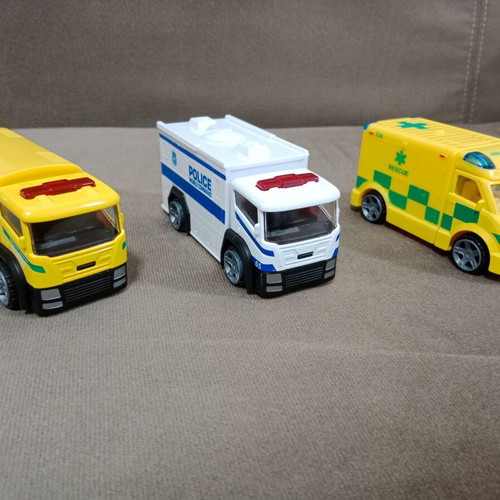 Teamsterz toy cars used, set of 3, length ~11 cm