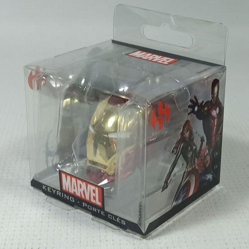 Semic Marvel Iron Man Helmet metal keychain new, 5 cm