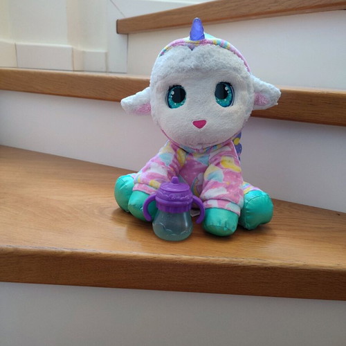 Hasbro furReal Sweet Jammiecorn lamb unicorn interactive plush toy used