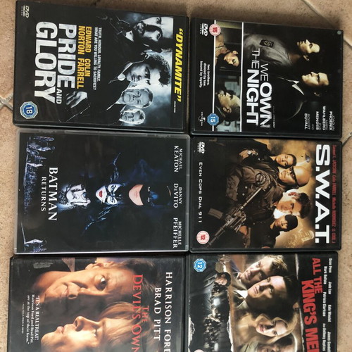 Action DVD lot of 11 used, some without Greek subtitles