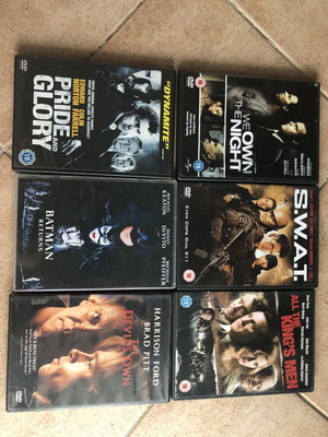 Action DVD lot of 11 used, some without Greek subtitles