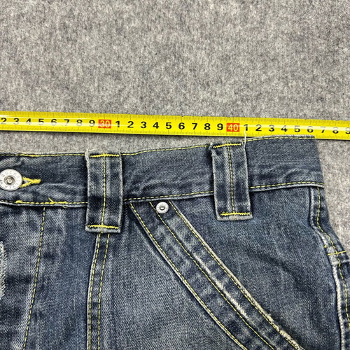 Vintage Y2K Quiksilver Allrounder Cargo Denim Used, Blue, W34