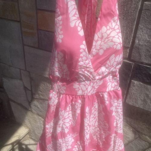 Decoro women's dress new, pink and white, size S-M