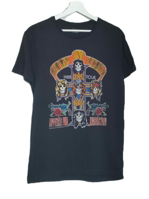 Guns n Roses Appetite for Destruction Tour 1988 επίσημο ανδρικό T-Shirt νέο, Zara, μαύρο