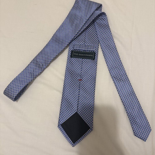 The Bostonians blue silk tie like new